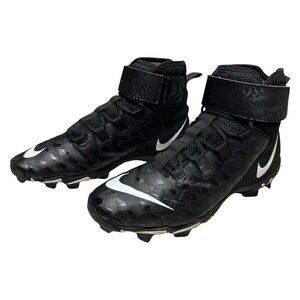 Nike Men's Force Savage Shark 2 Football Cleats Mid Top Black 12 US